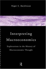 Front cover of Interpreting macroeconomics by Roger Backhouse