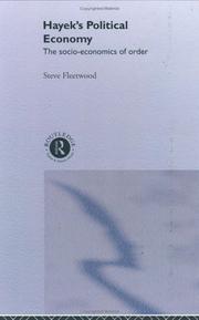 Front cover of Hayek's political economy by Steve Fleetwood