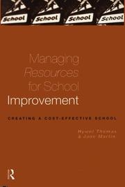 Cover of Managing resources for school improvement by Hywel Thomas