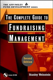 Front cover of The complete guide to fund-raising management by Stanley Weinstein