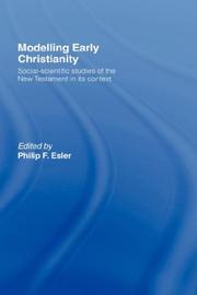 Front cover of Modelling early Christianity by Philip Francis Esler