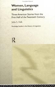 Front cover of Women, language, and linguistics by Julia S. Falk