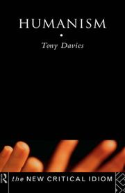 Cover of Humanism by Davies, Tony