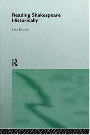 Cover of Reading Shakespeare historically by Lisa Jardine