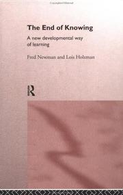Front cover of The end of knowing by Fred Newman
