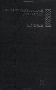 Front cover of A guide to the economies in transition by Ian Jeffries