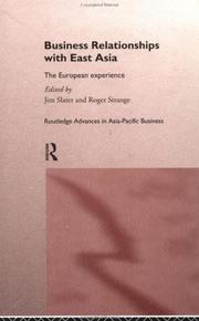 Cover of Business Relationships with East Asia by Jim Slater