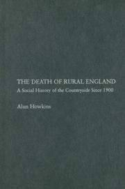 Cover of The death of rural England by Alun Howkins