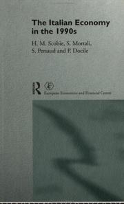 Front cover of The Italian economy in the 1990's by H. M. Scobie