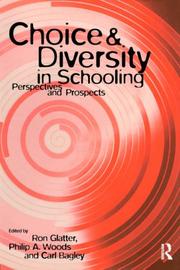 Cover of Choice and Diversity in Schooling by Ron Glatter