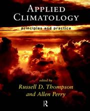 Front cover of Applied climatology by Russell D. Thompson