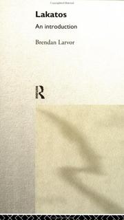 Cover of Lakatos by Brendan Larvor