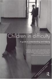 Cover of Children in difficulty by Julian Elliott