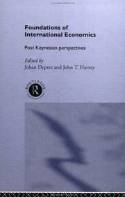 Cover of Foundations of International Economics by Johan Deprez