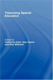 Cover of Theorising special education by Clark, Catherine