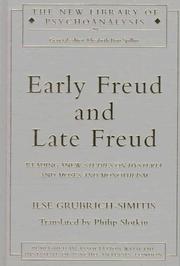 Cover of Early Freud and late Freud by Ilse Grubrich-Simitis
