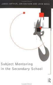 Front cover of Subject mentoring in the secondary school by Arthur, James