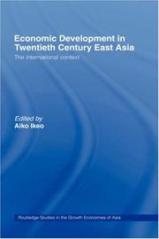 Cover of Economic Development in Twentieth Century East Asia by Aiko Ikeo