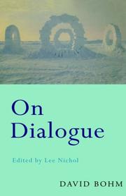 Cover of On dialogue by David Bohm