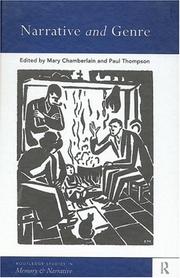 Front cover of Narrative and genre by Mary Chamberlain