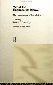 Cover of What do Economists Know? by Robert Garnett
