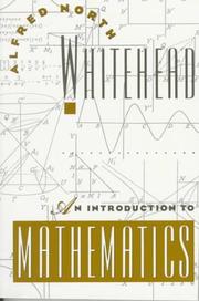 Front cover of An Introduction to Mathematics by Alfred North Whitehead