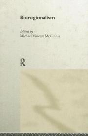 Front cover of Bioregionalism by Michael Vincent McGinnis