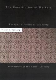 Front cover of The Constitution of Markets by Viktor Vanberg