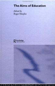 Front cover of The aims of education by Richard Marples