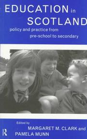 Cover of Education in Scotland by Margaret Macdonald Clark