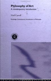 Front cover of Philosophy of Art by Noël Carroll