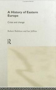 Front cover of A history of Eastern Europe by Robert Bideleux