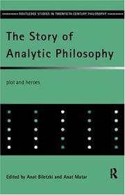 Cover of The story of analytic philosophy by Anat Biletzki