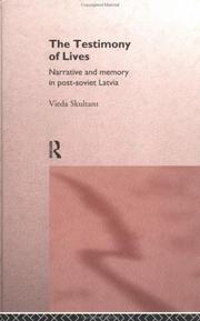 Cover of The Testimony of Lives by Vieda Skultans