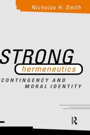 Front cover of Strong hermeneutics by Nicholas H. Smith