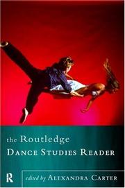 Cover of The Routledge dance studies reader by Alexandra Carter