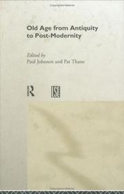 Front cover of Old age from Antiquity to post-modernity by Paul Johnson