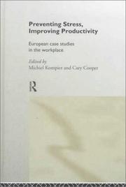 Cover of Preventing stress, improving productivity by Cary L. Cooper