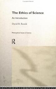 Cover of The ethics of science by David B. Resnik