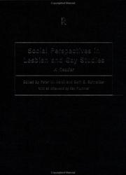Cover of Social Perspectives in Lesbian and Gay Studies by Peter M. Nardi
