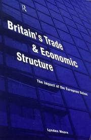 Front cover of Britain's trade and economic structure by Lynden Briscoe