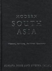 Front cover of Modern South Asia by Sugata Bose