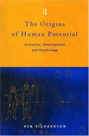 Front cover of The origins of human potential by Ken Richardson