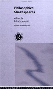 Cover of Philosophical Shakespeares by John J. Joughin