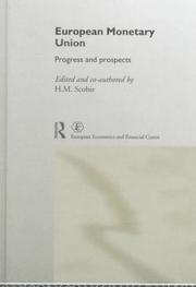 Cover of European Monetary Union by H. M. Scobie