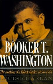Cover of Booker T. Washington by Louis R. Harlan