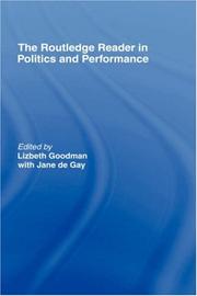 Front cover of Routledge Reader in Politics and Performance by L. Goodman