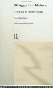 Front cover of The Struggle for Nature by Jozet Keulartz