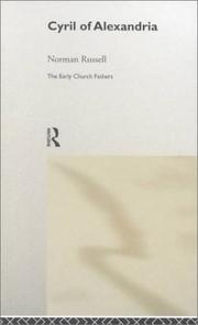 Cover of Cyril of Alexandria by Cyril Saint, Patriarch of Alexandria
