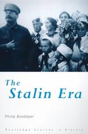 Front cover of The Stalin era by Philip Boobbyer